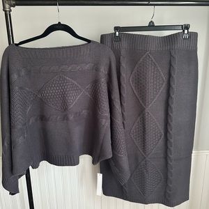 Sweater and skirt set. Like new.
